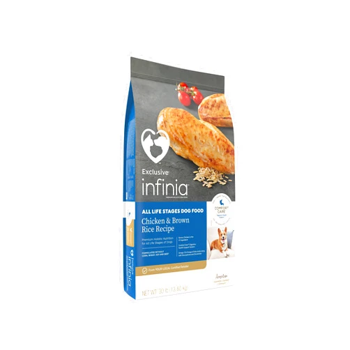 Infinia | All Life Stages Dog Chicken & Brown Rice Comfort Care Digestive Dog Food | 30 Pound (30 LB) Bag