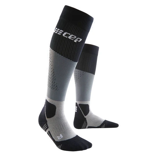 CEP Men's Tall Hiking Socks - Max Cushion Merino Wool Knee High Outdoor Trail Compression Socks