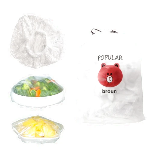 MKHS Fresh Keeping Bags, 300pcs Food Covers, Reusable Elastic Food Storage Covers, Plastic Sealing Elastic Stretch Adjustable Bowl Lids, Universal Kitchen Wrap Seal Bags for Cover Food