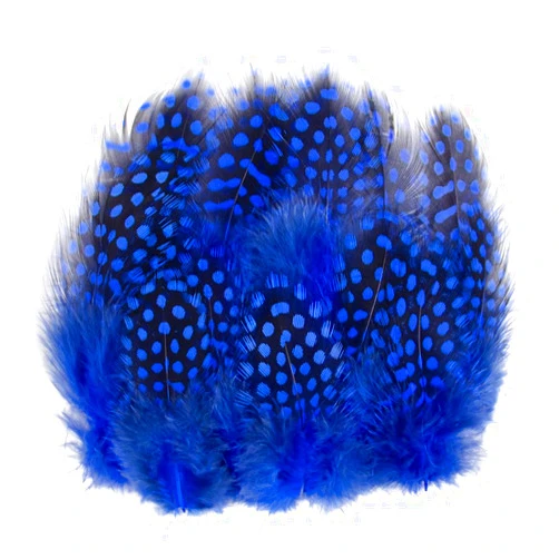 Wanruida 50pcs 3-6 Inches Blue Colorful Spotted Feathers for Craft Jewelry and Clothing Decoration and Dream Catcher