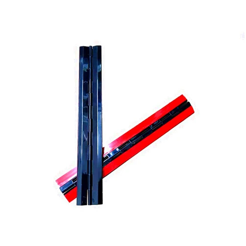 WANLIAN 2 Pieces Piano Hinge Acrylic Black Hinge Aquarium Hinge Kitchen Cabinet Plastic Hinge 300mm self-Adhesive Installation