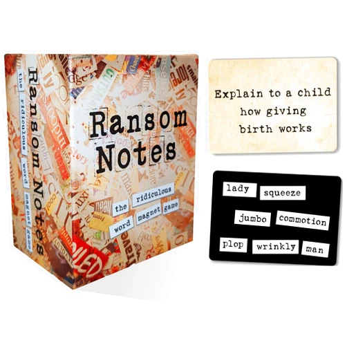 Ransom Notes - The Ridiculous Word Magnet Party Game, 3+ Players