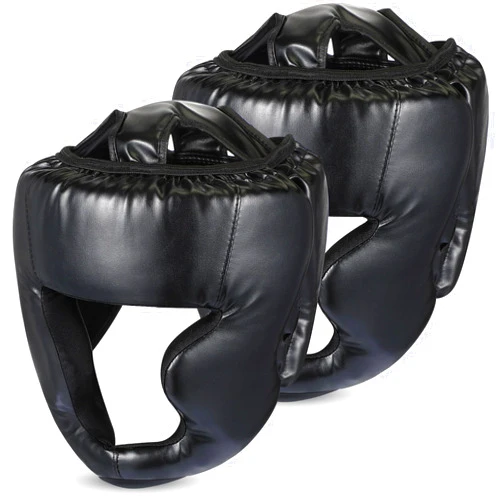 Copkim 2 Pcs Boxing Headgear MMA Training Sparring Gear Muay Thai Headgear Adjustable Taekwondo Helmet for Kickboxing Sparring Trainees Youth Adult Men