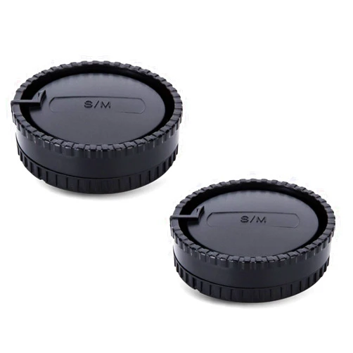 JJC 2-Pack Body Cap and Rear Lens Cover Kit for Sony Alpha A-Mount DSLR Cameras and A-Mount Lenses Such as A77II A77 A99II A99 A58 A57 A65 A55 A37 A35 A33 A900 A850 A700 A580 A560 A550 A500 & More