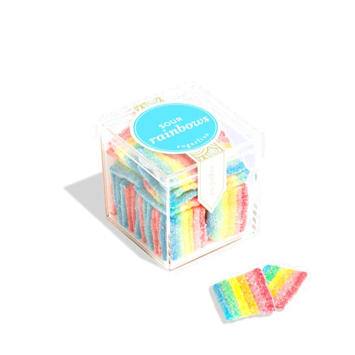 Sugarfina Sour Rainbows Small Candy Cube, Gummies, 3.2oz, 1 Count