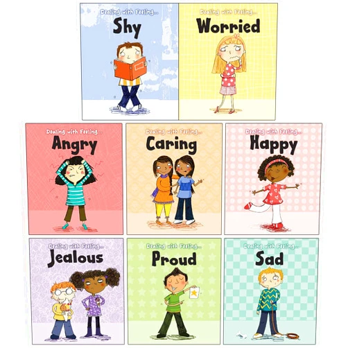 By Isabel Thomas (Author) Dealing With Feeling Series 8 Books Collection Set By Isabel Thomas (Shy, Worried, Angry, Caring, Happy, Jealous, Proud & Sad)