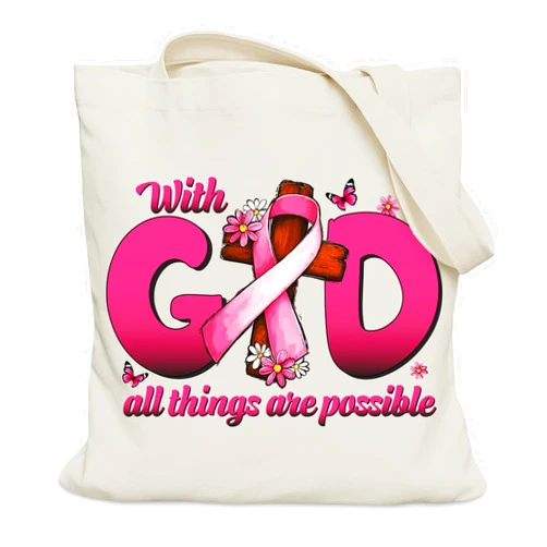 LUERHUI Aesthetic Christian Gifts Tote Bag for Church, Religious Tote Bag for Bible Study, Medium Size with Inner Pocket