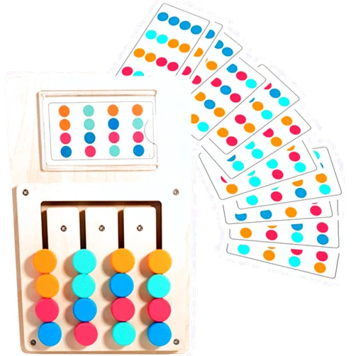 TNBUENO Dementia Activities for Seniors, Easy Wooden Alzheimer's Products for Elderly, Color Memory Games for Adults, Large Sensory Busy Boards with Fidget Gadgets for Adult Dementia Patients