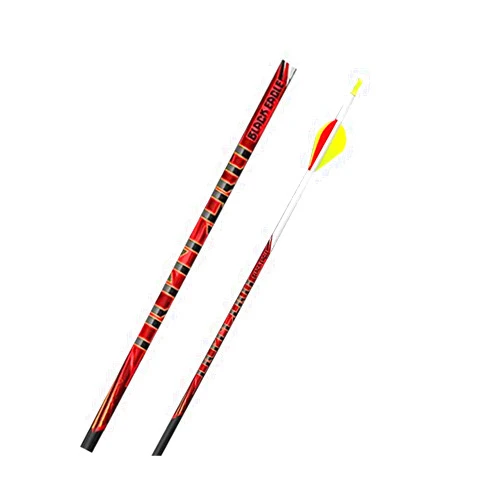 Black Eagle Arrows Black Eagle Outlaw Fletched Crested Arrows - .005