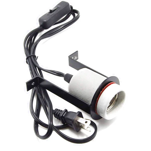 IRuiZhe Reptile Ceramic Heat Lamp Holder Pet Heater Bracket for Heat Lamp Bulb 300W(Bulb Not Included)