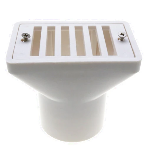 LUORNG 2.5 Inch White Floor Drain Swimming Pool Water Overflow Outlet Main Drain Cover Replacement Fittings