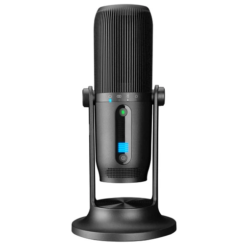 THRONMAX MDrill One USB Condenser Computer Microphone|Gaming Mic for PC, PS4 and Mac| USB-C Output|4 Pickup Patterns|Headphone Output and Volume Gain Control| Podcasts,YouTube| Plug & Play (Black)