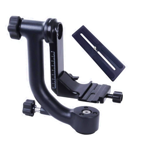 Movo GH700 Professional Gimbal DSLR Tripod Head with Arca-Swiss Quick-Release Plate - for Outdoor Bird/Wildlife Photography