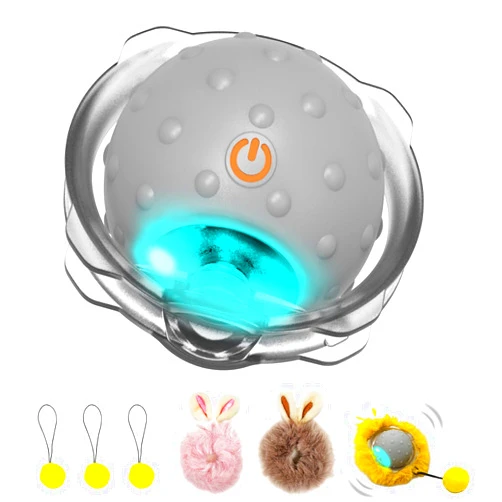 AUKL Interactive Cat Toys Ball Super Drive Electric Cat Toy Automatic Rolling Robotic Car Motion Activate