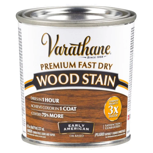 Varathane 262024 Varathane-262024 Premium Fast Dry Wood Stain, Half Pint, Early American, 8 Fl Oz