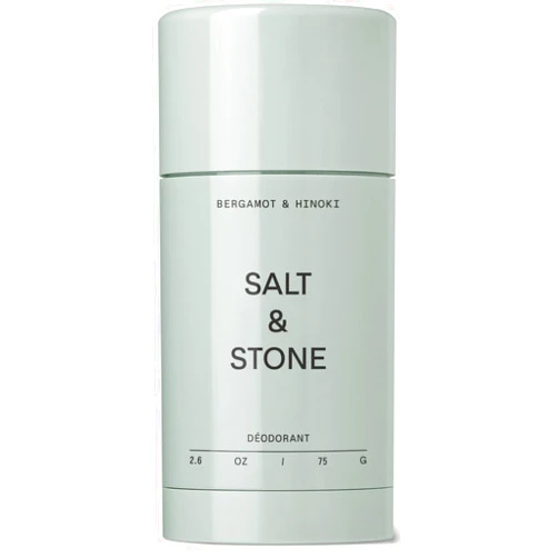 Salt & Stone Aluminum Free Deodorant | Extra Strength 48 Hour Protection for Women & Men | Made with Seaweed Extracts, Niacinamide & Prebiotics | Bergamot & Hinoki