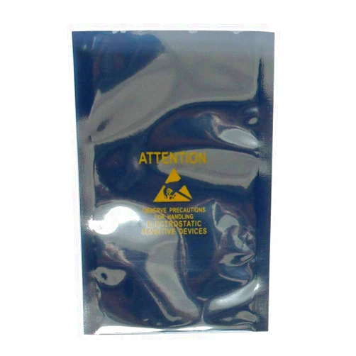 ESDELES 100PCS ESD Shielding Bag Open Top Anti-Static Ziplock Resealable Bag (80 X 120mm / 3.15 X 4.72 inches) Antistatic Label for Motherboard LCD Screen HDD SSD Electronic (Open Top & Printing)