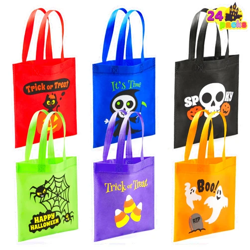 JOYIN 24pcs Halloween Non-Woven Treat Bags, 9