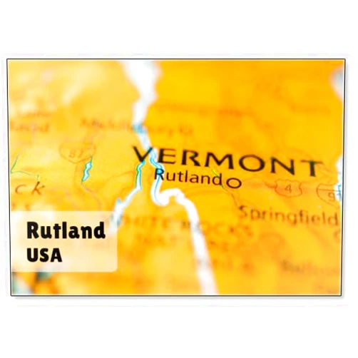 Photomagnet Rutland, Vermont, USA., Fridge Magnet