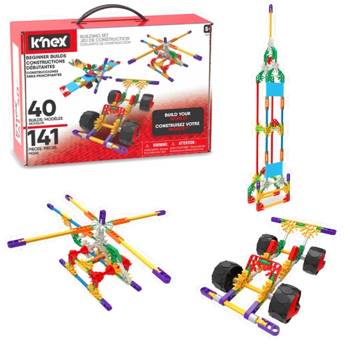 K'NEX - 40 Model Building Set‚ 141 Pieces, STEM Toy, Engineering Play, Creative Construction‚ Ages 5+