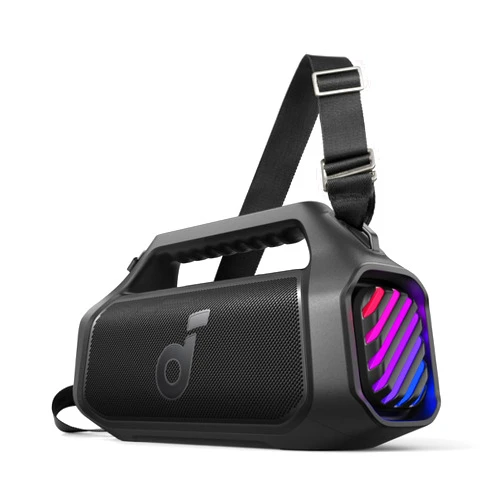 Soundcore Boom 2 Plus Outdoor Speaker, 140W, 2+2 Channel, BassUp 2.0, 20H, Fast Charge, IPX7 Waterproof, RGB Lights, USB-C, Power Bank, BT 5.3, Portable Bluetooth Speaker, Camping, Beach, Backyard