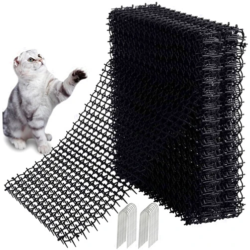 GKYZBB 10 Pack Extra Large Cat Scat Mat for Cats,16.5 x 13 in,Cat Indoor/Outdoor Deterrent Pad,Dog and Cat Spike Mat Anti,dig for Garden,Cat Anti-Scratch Mat with