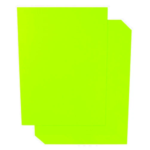 Hygloss Neon Poster Board - 11 x 14 Inch Fluorescent Green Double-Sided Color Cardstock Paper - 25 Sheets, 10 Pt. Thickness, Ideal for Signs, Crafts, Projects