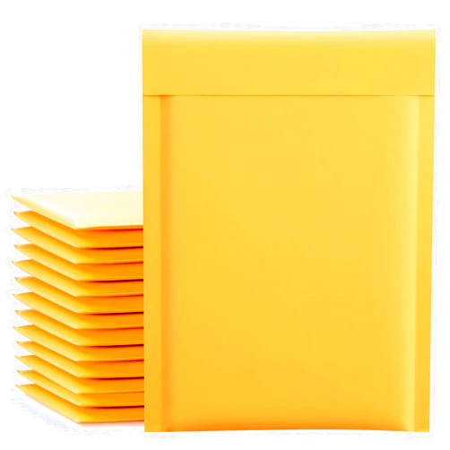 UCGOU Kraft Bubble Mailers 6x10 Inch 25 Pack Yellow Padded Envelopes #0 Small Business Mailing Packages Self Sealing Tear Resistant Boutique Bulk Mail Shipping Bags for Jewelry Makeup Supplies