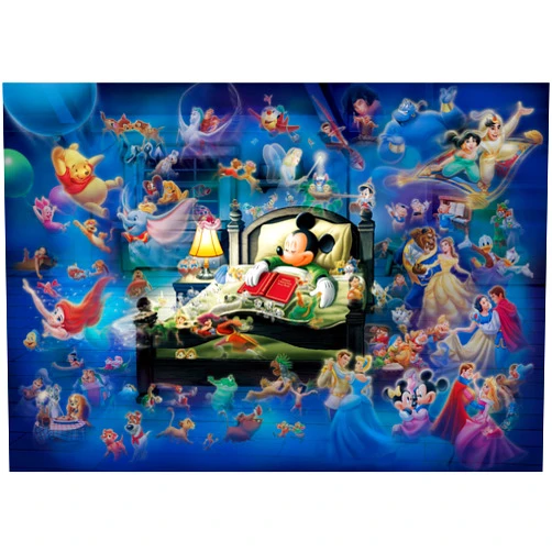 Tenyo Disney Mickey's Dream Fantasy Glow in the Dark Jigsaw Puzzle (500 Piece)