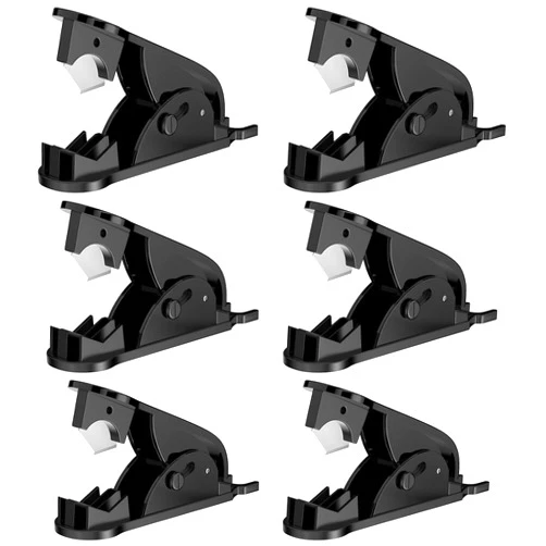 ONLYFU 6Pcs PTFE Tube Cutter, PE Hose Pipe Cutter Plastic Tubing Cutting Tool for Nylon PU PVC Tube Cut Up to 3/4 Inch OD Tube (Black)