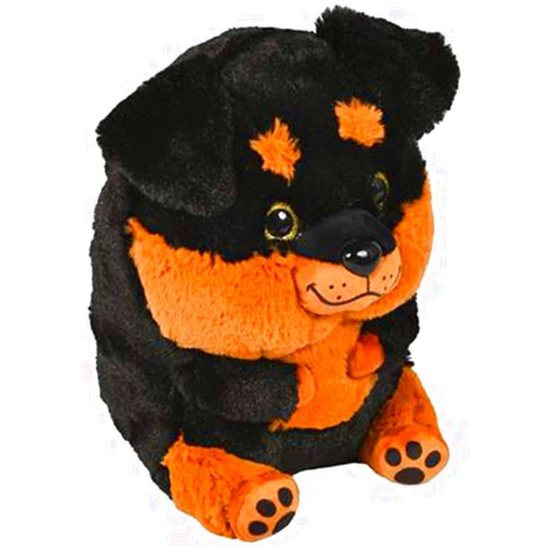 ArtCreativity Belly Buddy Rottweiler, 9 Inch Plush Stuffed Dog, Super Soft and Cuddly Toy, Cute Nursery Décor, Best Gift for Baby Shower, Boys and Girls Ages 3+