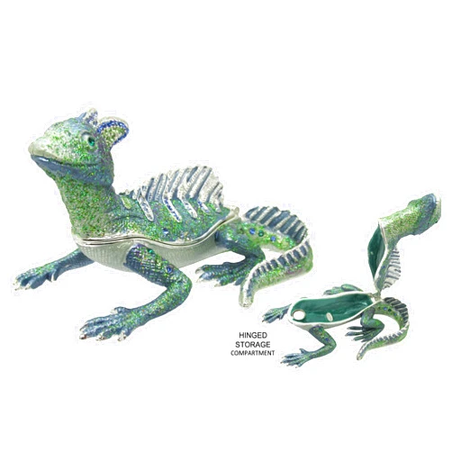 RUCINNI Lizard Jeweled Trinket Box #2