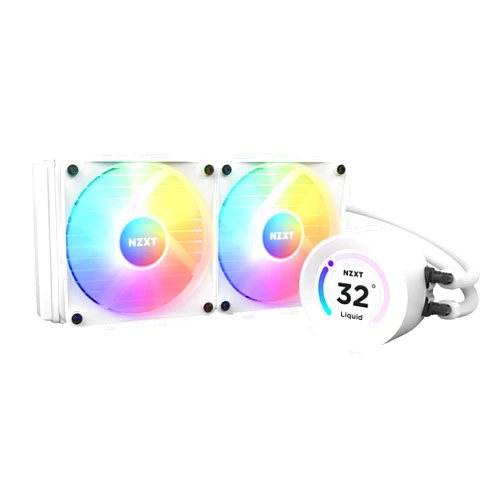 NZXT Kraken Elite 240 RGB RL-KR24E-W1 240mm AIO CPU Cooler Customizable 2.36