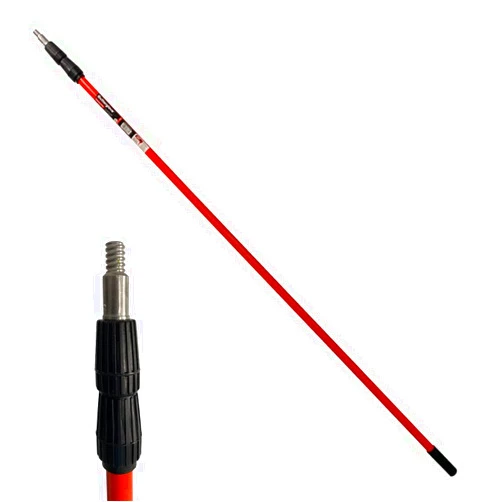 Gutterglove 7.5 to 20 ft Telescoping Extension Pole by Gutterglove, Red and Black