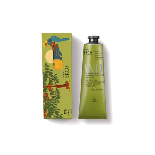 natura - Ekos Andiroba Hand Cream - Anti-Damage Hand Balm - Hand and Nails Moisturizer - Protective Skin Barrier - Vegan Skin Care - Brazilian Beauty Secrets - Self Care & Body Care - 2.6oz (75g)