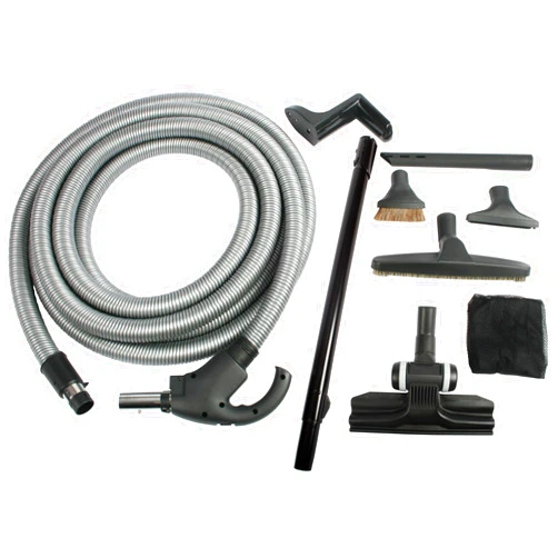 Cen-Tec Systems 93070 Central Vacuum Kit with Switch Control, 35 Ft. Hose, Silver