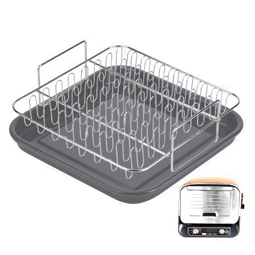 Favfully Dedicated Bacon Rack Cooking Tray For Ninja Woodfire Pizza Oven OO101, Pro XL, OG800 and OG900 Series Grill, Bacon RackSausages Rack Specially Designed For Ninja, Stainless Steel Baking Rack