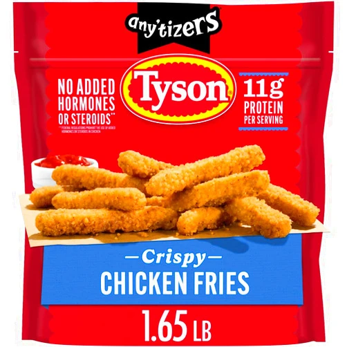 Tyson Any'Tizers Frozen Crispy Chicken Fries, 1.65 Lb Bag