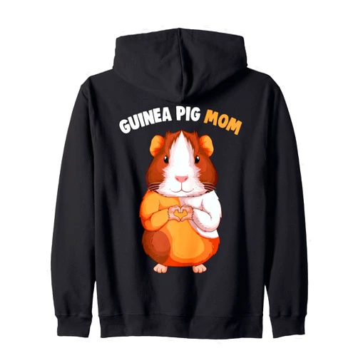 Sweet Baby Guinea Pig Gift For Girls And Women Guinea Pig Mom Women Girls Mother´s Day Zip Hoodie