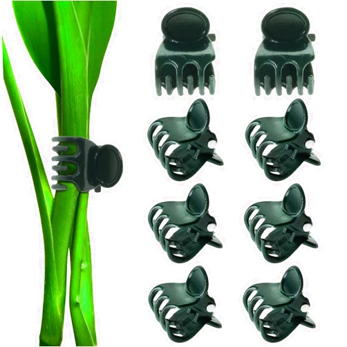 BEADNOVA Plant Clips 100Pcs Orchid Clips Orchid Support Clips Vine Clips Plant Clips for Support Flower Orchid Vine (100PCS)