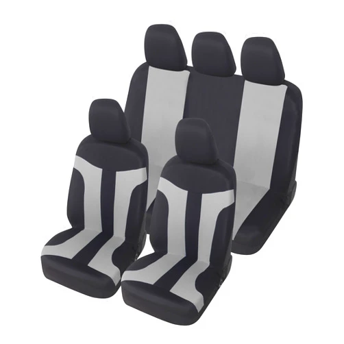 Auto Accessori Lupex LS05 Universal Car Seat Covers | Grey | Front and Rear Sets | Polyester | No SUV