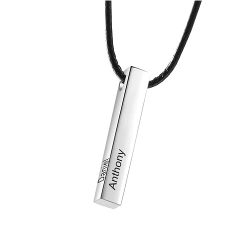 FARUZO Personalized Men Necklace - Necklace For Dad - Handmade Men Jewelry - Father Gifts From Daughter - Anniversary, Birthday Gifts to Husband