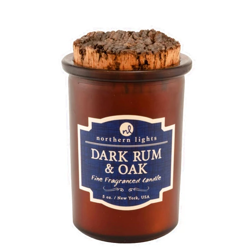 Northern Lights Candles Spirit Candles, Dark Rum & Oak