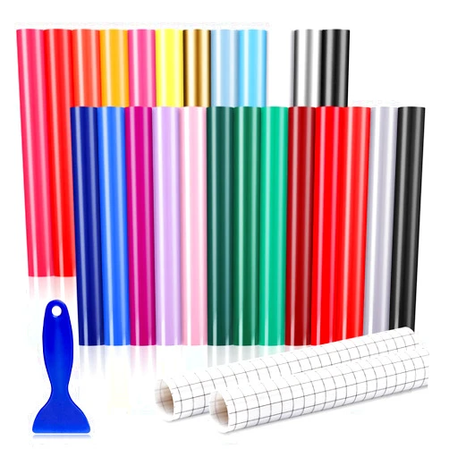 Sooez Permanent Vinyl Sheets (50Pack, 12