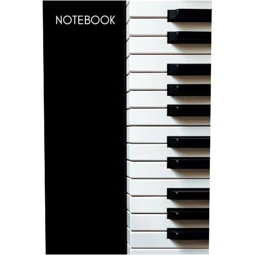 By The Wright Agency (Author) Notebook: Piano Keys Themed Journal / Diary with Blank Lined Pages for Writing Notes | Gift for Pianists, Band Members, Music Artists, and Musicians
