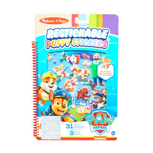 Melissa & Doug PAW Patrol Restickable Puffy Stickers - Adventure Bay