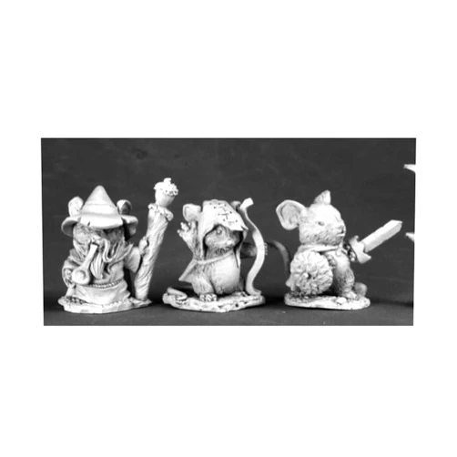 Reaper Mouslings (3) Wizard, Archer, Warrior Dark Heaven Legends Series by Reaper