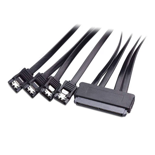 Cable Matters Internal SAS to SATA Cable (SFF-8484 to SATA Reverse Breakout) 3.3 Feet, 1m