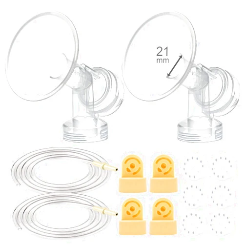 Maymom Breast Pump Kit Compatible with Medela Pump in Style Advanced Breastpumps NOT for Pump in Style with MaxFlow, 21 mm Breastshield