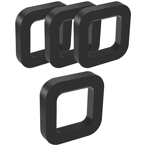 FDXGYH 4pcs 2 inch Trailer Hitch Receiver Silencer Pad Black Hook Buffer Rubber Pad for Adjustable Ball Mounts to Reduce Rattle & Eliminate Noise Provide Cushion Between Receivers and Tow Hitches